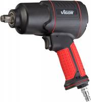ViGOR Avvitatore a percussione ad aria compressa V4800, max. coppia di rilascio 1200 Nm, quadrato 12,5 mm (1/2 pollici), avvitatore ad aria compressa a bassa vibrazione per serrare e svitare le viti